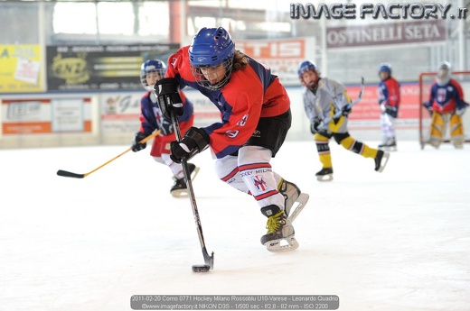 2011-02-20 Como 0771 Hockey Milano Rossoblu U10-Varese - Leonardo Quadrio